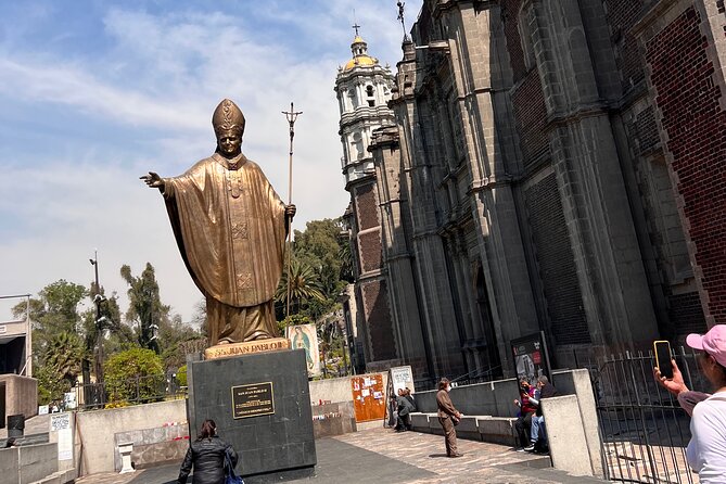 100% private tour in Guadalupe's Basilica with transport - The Offering sculpture and Holy Water chapel