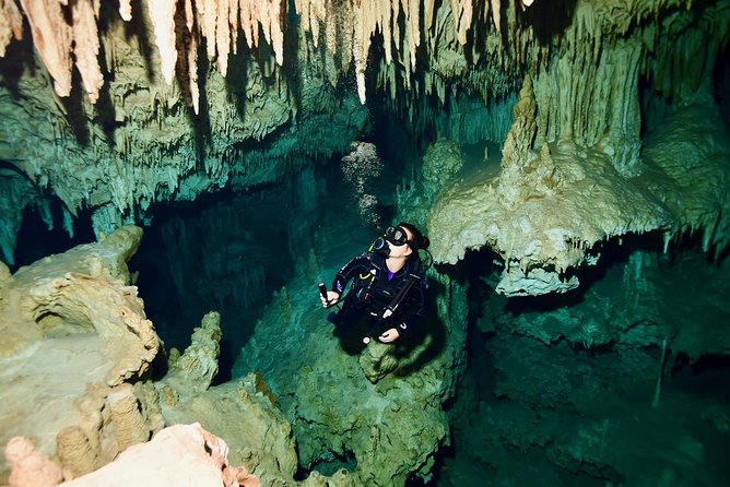 2 dives in Cenote Dos ojos Certified Divers - The 8:30 a.m. start at Agua Clara Diving Tulum