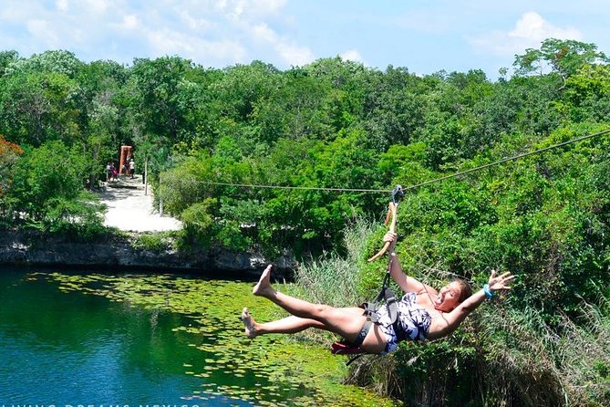 4 Private Cenotes, Zip-Lines, Canoes & Mayan Village with Delicious Lunch - Four cenotes, four ways to enjoy the water
