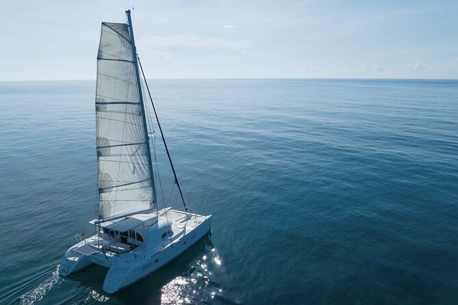 4H Private 38'Catamaran All-Inclusive in Tulum & Playa del Carmen - Leaving Puerto Aventuras for the Riviera Maya Coast