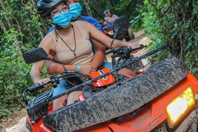 Adrenaline Tour with ATV, Ziplines and Cenote from Cancun - Snacks, tequila, and the park setup