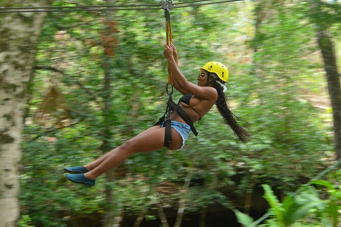 Adventure in the Mayan Jungle with ATV and Zip Line in Tulum - The Rappel Wall and the Cave Cenote