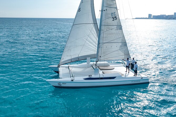 All-Inclusive Isla Mujeres Catamaran with Free Transportation - Snorkeling at El Meco Reef