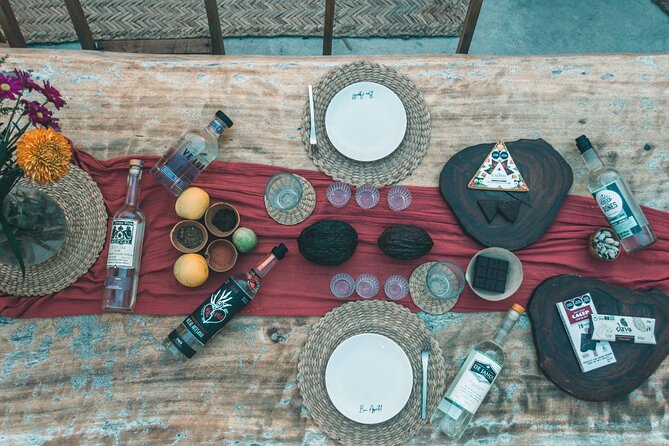 Artisanal Mezcal and Fine Chocolate Tasting - The patio setting and the personal host