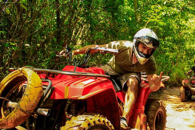 ATV Adventure, Interactive Bridges, Ziplines, Cenote and Lunch - The Honda ATV ride through the Maya jungle