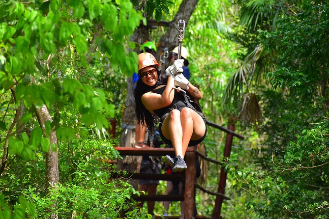 ATV Combo Horseback Riding, ATV, Ziplines, Cenote and Lunch - Ziplines bring the biggest rush