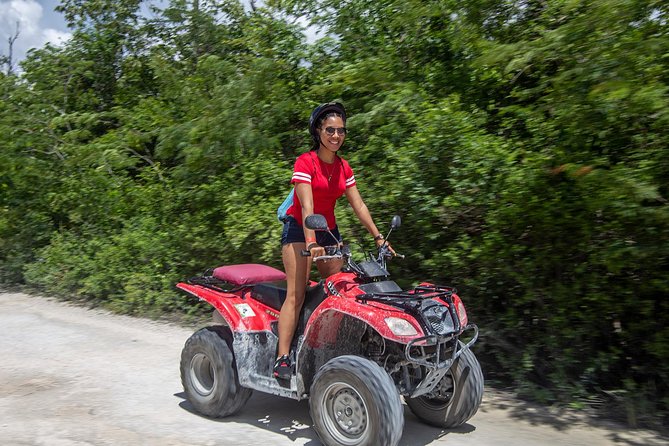 ATV Mud Kicking and Snorkeling by Boat in Cozumel - Riding toward El Cedral
