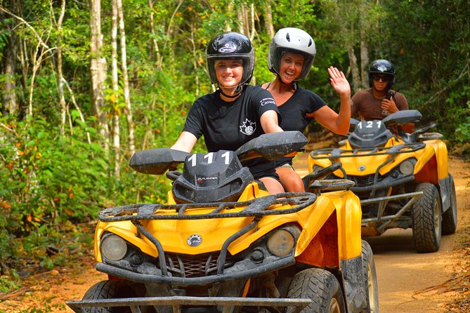 ATV Xtreme and Zipline Adventure from Riviera Maya - ATV riding on the jungle track