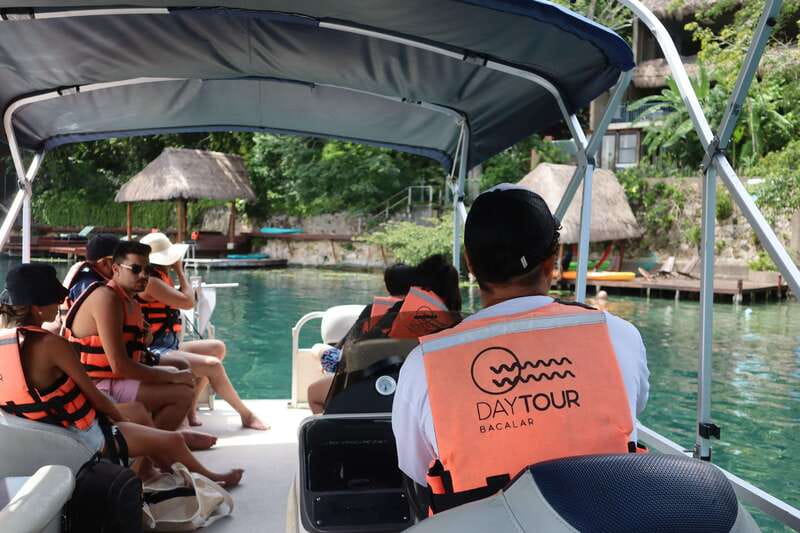 Bacalar: 3-hr Pontoon Boat Tour with Beach Club + Kayaks - Bird Island and the Second Main Swim