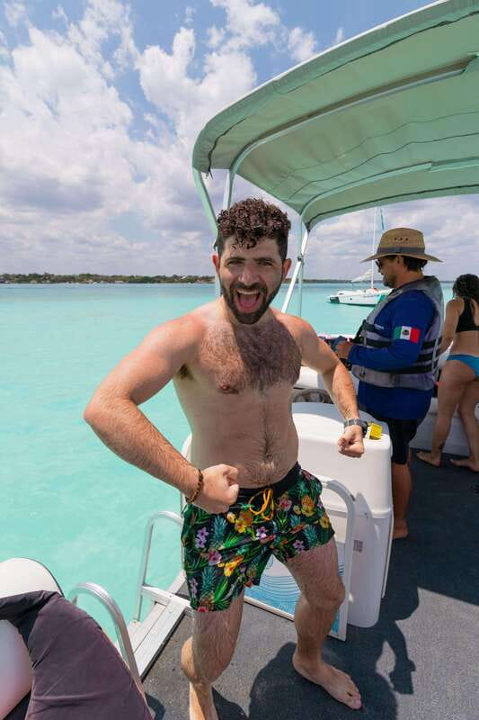Bacalar: Lake of Seven Colors Pontoon Tour with Fruit - The Pirate Channel and its Mayan story