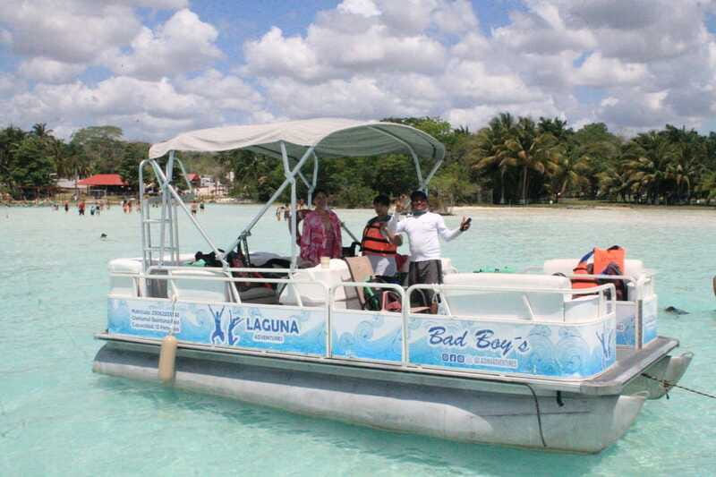 Bacalar: Lake of Seven Colors Pontoon Tour with Fruit - Cocalitos Cenote and its stromatolites