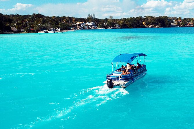 BACALAR Seven Color Lagoon Boat Excursion from Costa Maya - Small group claim versus the 99-person maximum