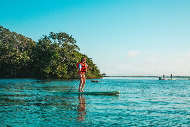 Bacalar Sunrise Stand Up Paddleboard Tour with Breakfast & Photos - Pirates’ Channel as the sun comes up