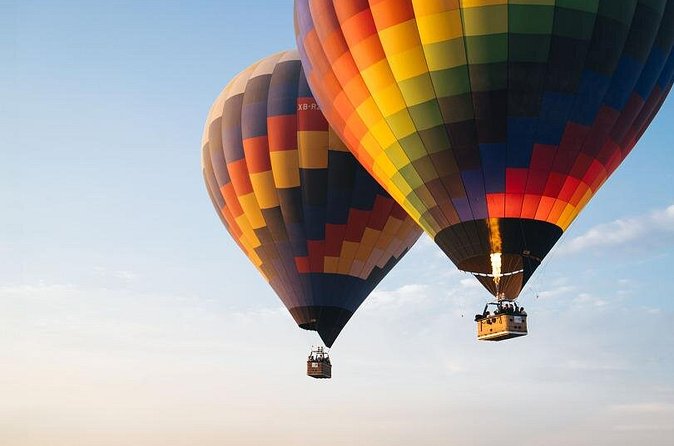 Balloon flight with pyramids tour and transportation from Mexico City - The balloon flight over Teotihuacan