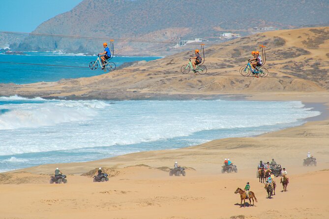 Beach ATV Adventure, Free Horseback Ride, and Sky Bike Experience - Horseback riding along Playa Migriño