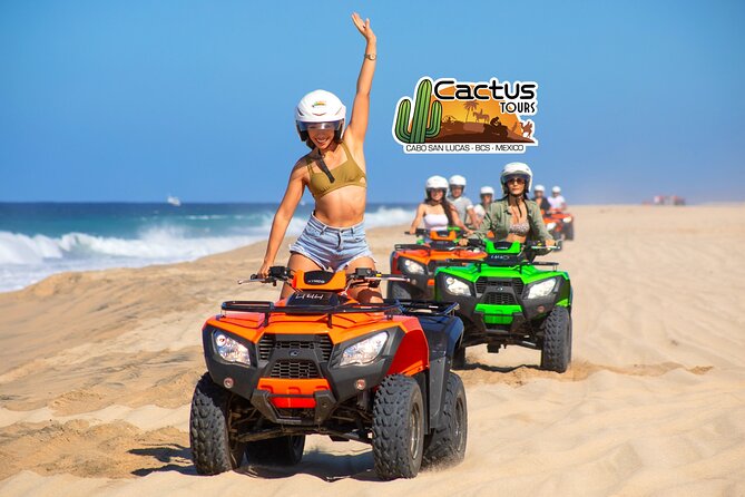 Beach ATV, Free Camel Ride, and Sky Bike Combo - Safety briefing before the ATV ride