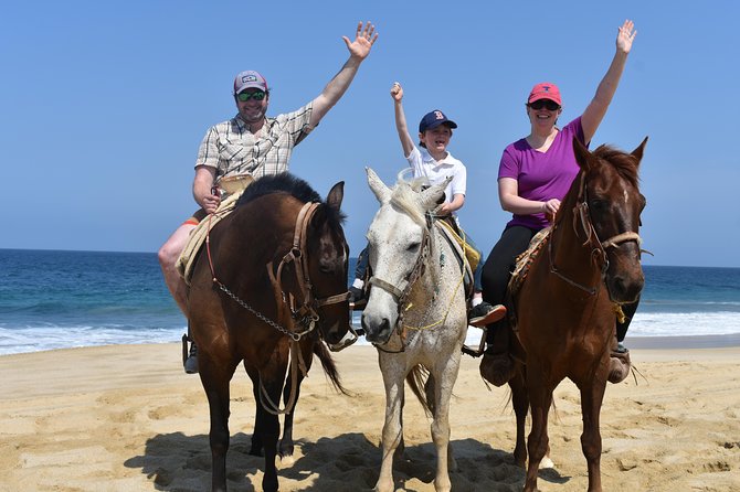 Cabo Desert Off-Road & Beach Horseback Combo and Tequila Tasting - Horseback riding beside the Pacific