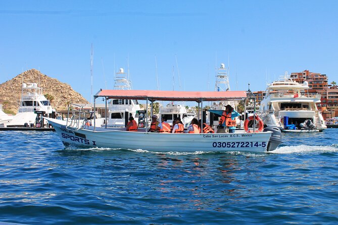 Cabo San Lucas Arc Group Tour in Glass Bottom Boat - The photo issue you should understand
