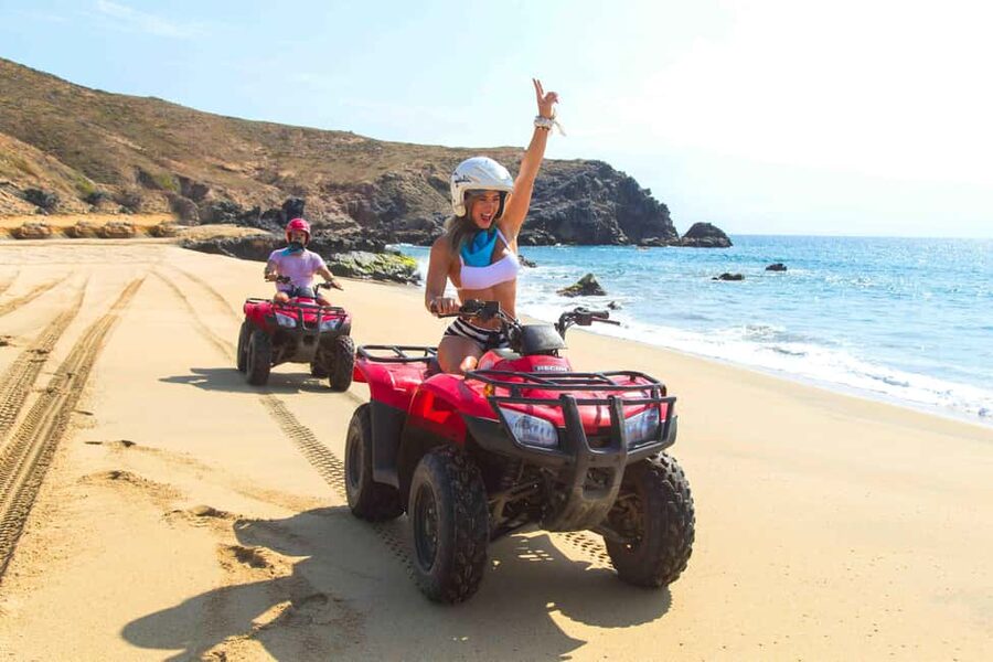 Cabo San Lucas: Beach & Desert ATV Tour with Tequila Tasting - Getting comfortable on your ATV
