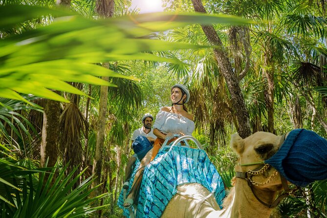 Camel Expedition and Beach Club In Riviera Maya - Meeting the camels at the beach
