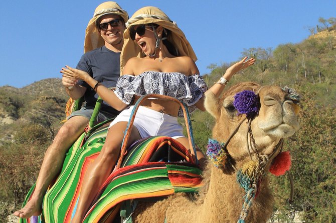 Camel Ride in the Canyon + Thrilling Water-Slides & Snacks - Riding through El Tule Canyon
