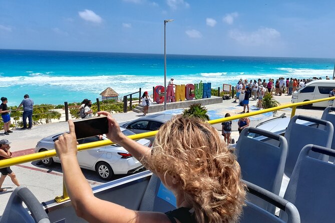 Cancun City Sightseeing and Shopping Tour on a Double Decker bus - Plaza la Fiesta, tequila, chocolate, and sales pressure