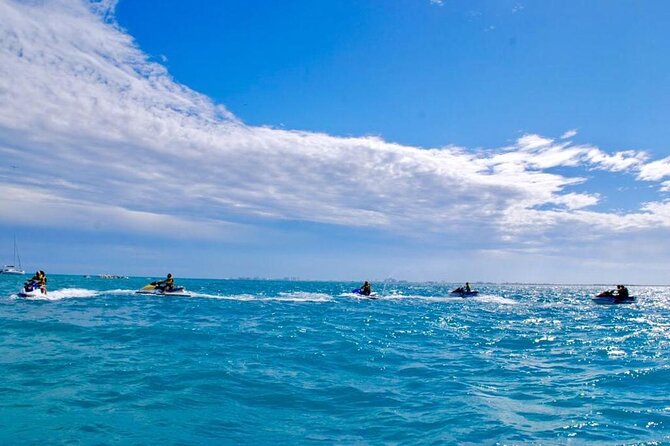 Cancun Jetski and Snorkel Adventure - Reaching the Caribbean and the Meco Reef