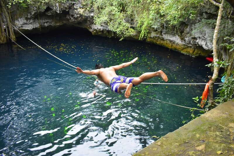 Cancun: Jungle ATV Tour, Ziplining, and Cenote Swim - Cooling off at Cenote Verde Lucero