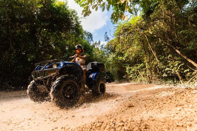 Cancun: Jungle ATV Tour, Ziplining, and Cenote Swim - Safety briefing before the jungle track