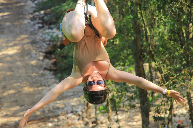 Cancun Mayan Pass: ATV, Cenote, Zipline, Transportation & Horses - Four ziplines and hanging bridges in quick succession