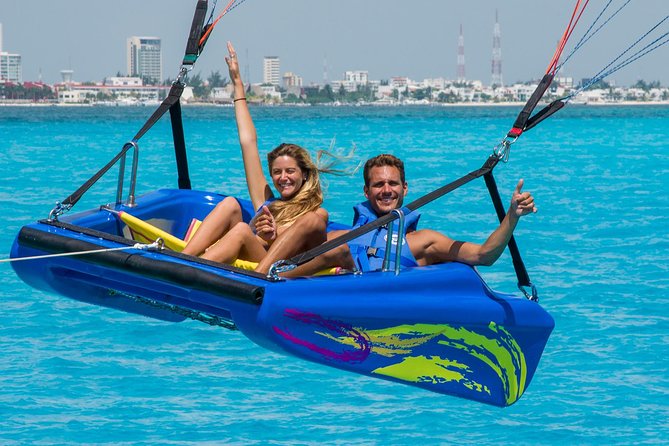 Cancun Parasailing Adventure - The first lift is gentler than it looks