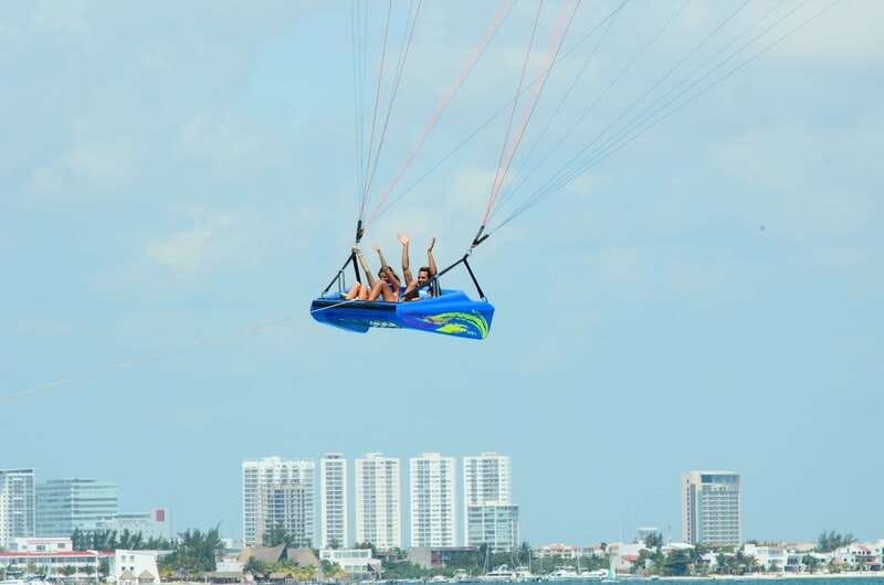 Cancún: Skyrider Parasailing Experience - Getting ready for the boat and flight