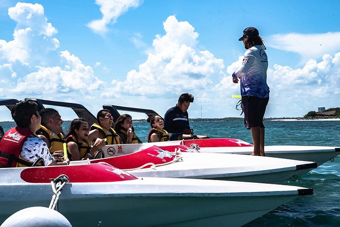 Cancun speedboat and snorkel tour: shared speedboat - The real price: $79 before extras