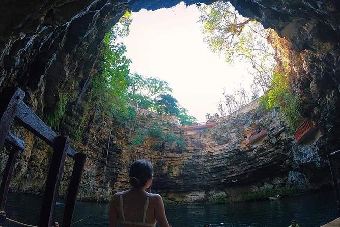 Chichen Itza with Cenote and Valladolid - The Chichikan cenote brings welcome relief