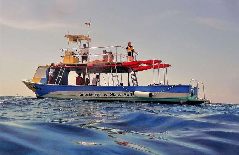 Cozumel: VIP Glass Bottom Boat & Snorkeling 3 Reefs Tour - A Comfortable Boat for Swimmers and Dry Spectators