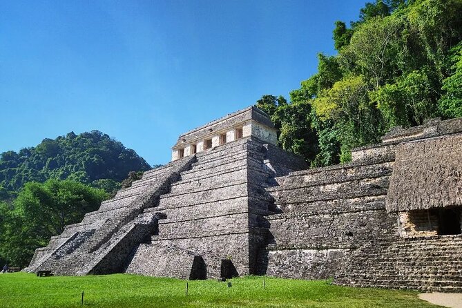 Day Trip to Agua Azul Waterfalls and Palenque from San Cristobal - Misol-Ha: one tall waterfall and a cooler pause