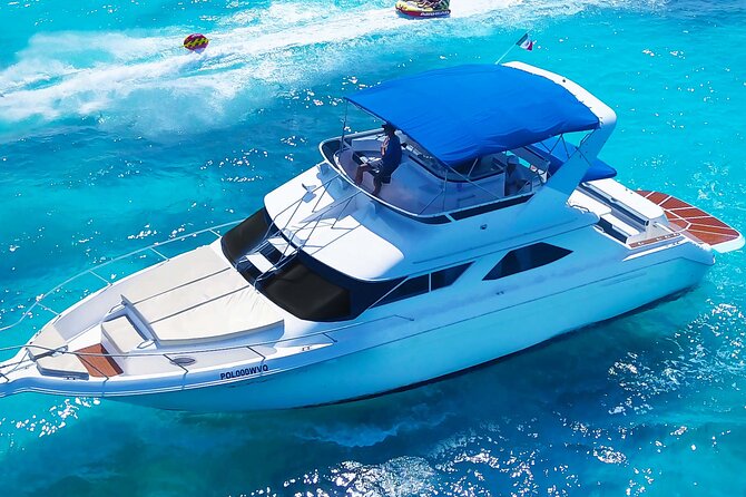 Deluxe Yacht 48FT with FlyBrige Rental in Cancun - Leaving Marina Puerto? Start at Nichupte Lagoon