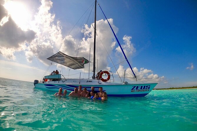 El Cielo Cozumel Snorkeling trip by Catamaran - Drinks, ceviche, and the sandbar stop