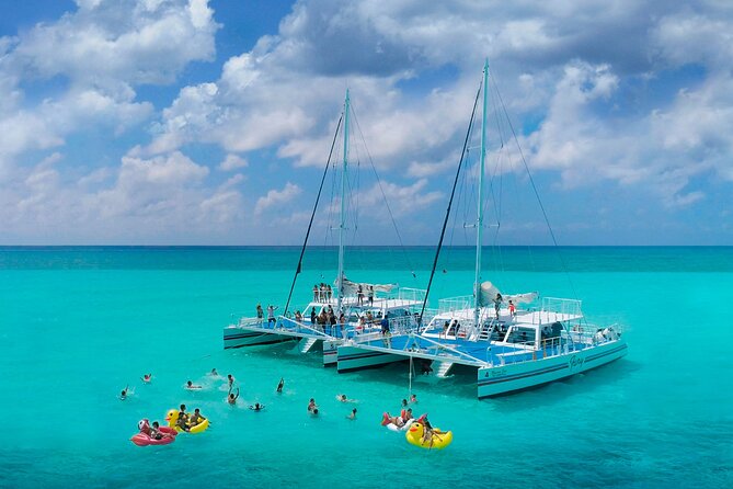 El Cielo, Palancar Snorkel & Beach Party Experience - Boarding the 65-foot catamaran in downtown Cozumel