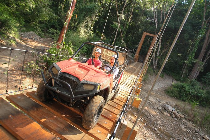 Extreme Adventure, Wildest Bridge, ATV & Ziplines - UTV trails through rock, mud, and jungle