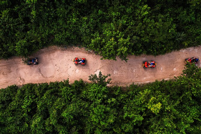 From Playa del Carmen ATV Adventure with Ziplines, Cenote - Getting from Playa del Carmen to the eco park