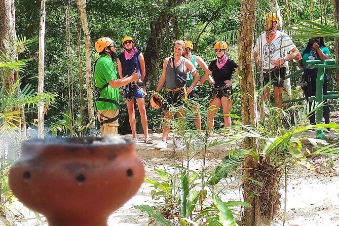 Half-day Adventure: Cenote + Ziplining + ATV Tour - Cooling off in the cenote