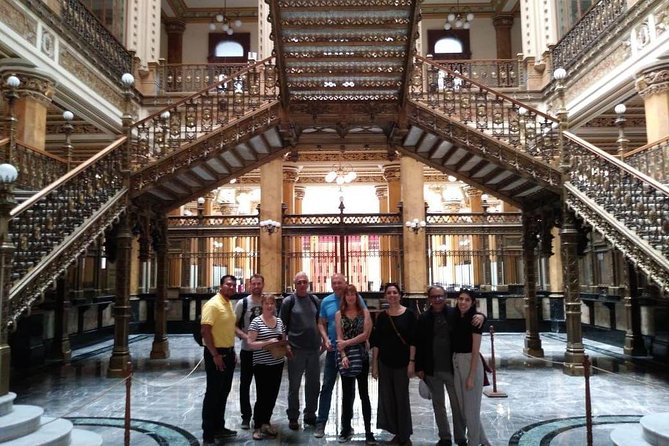 Historic Downtown Walking Tour - At Plaza Manuel Gamio, ancient Mexico appears underfoot