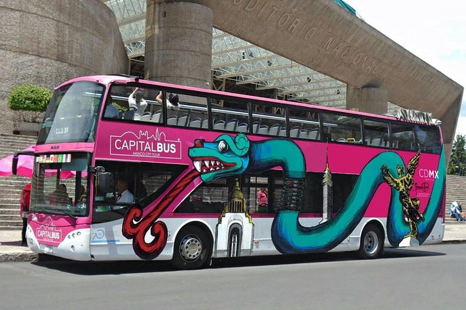 Hop-on Hop-off or Night Tour Tourist Bus in Mexico City - Paseo de la Reforma brings the monuments into view
