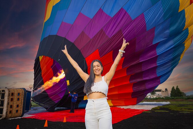 Hot Air Balloon Flight with Breakfast Cave and Pyramids Tour - The early pickup from Mexico City