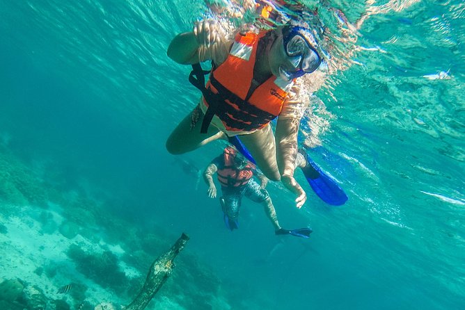 Isla Mujeres Snorkeling Tour Adventure - Stop one: Lighthouse Reef and the clearest fish viewing