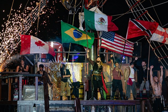 Jolly Roger Pirate Show and Dinner in Cancun - Boarding the Jolly Roger at Punta Sam