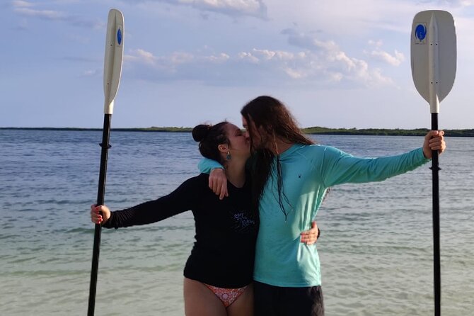Kayak TOUR POR Laguna Nichupte Cancun - Crossing the open lagoon