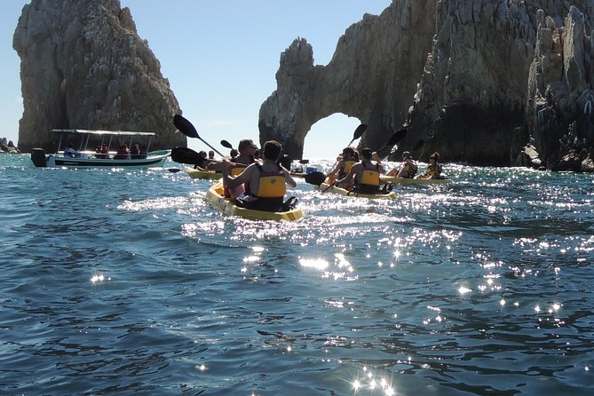 Los Cabos Arch and Playa del Amor Tour by Glass Bottom Kayak - Playa del Amor, Divorce Beach, and the two-sided coast