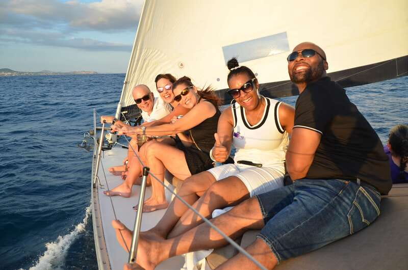 Los Cabos: Shared Sunset Sailing Cruise - When the engine cuts and the sails open